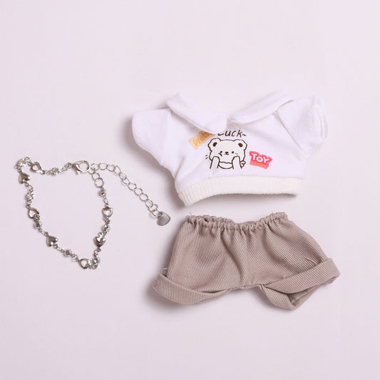 Only clothes] vinyl blind box 17cm pendant cloth clothes fashion cool suit doll key chain accessories