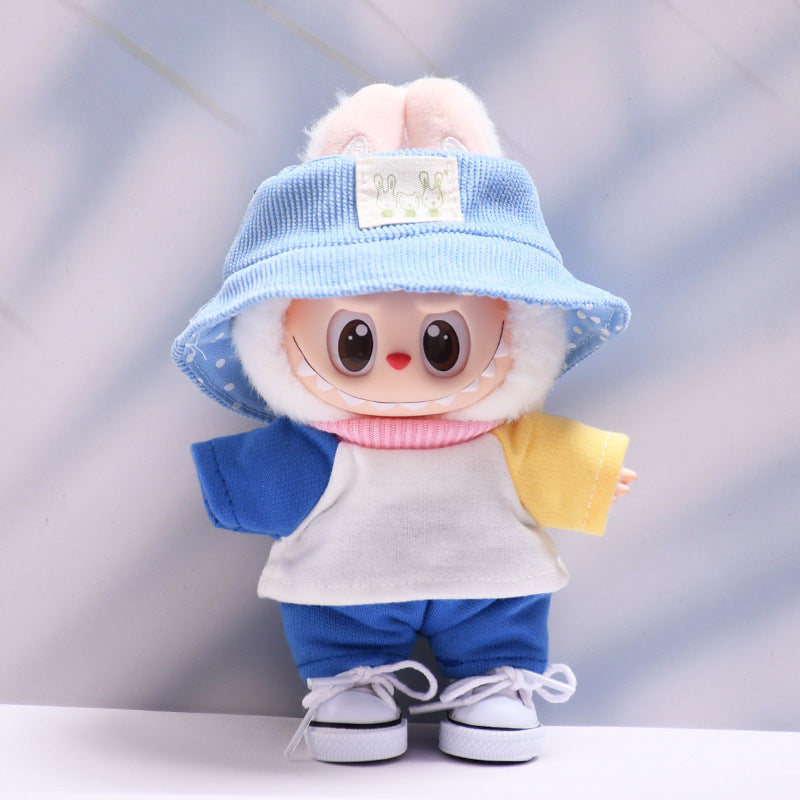 Labubu Doll Baby Clothes Set - Colorful T-Shirt & Shorts Outfit
