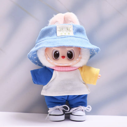 Labubu Doll Baby Clothes Set - Colorful T-Shirt & Shorts Outfit