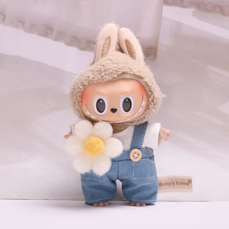 [Baby Clothes Only] 17cm Pendant Labubu for Clothes Vinyl Doll Costume Doll Labubu
