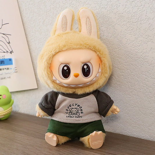 Labubu Doll Sportswear Outfit - T-Shirt, Sneakers & Peaked Cap