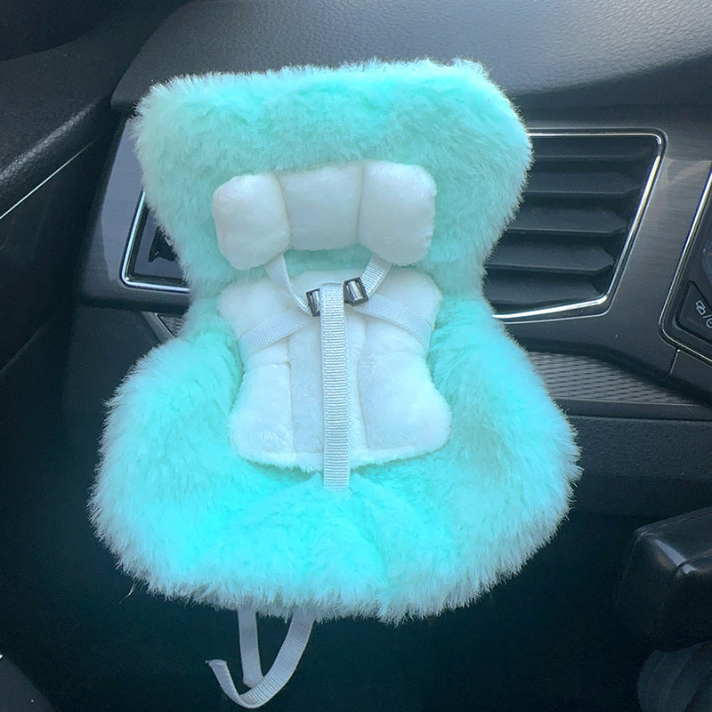 Suitable for 17cm pull cloth pendant cute car safety seat car air outlet decoration car accessories pendulum
