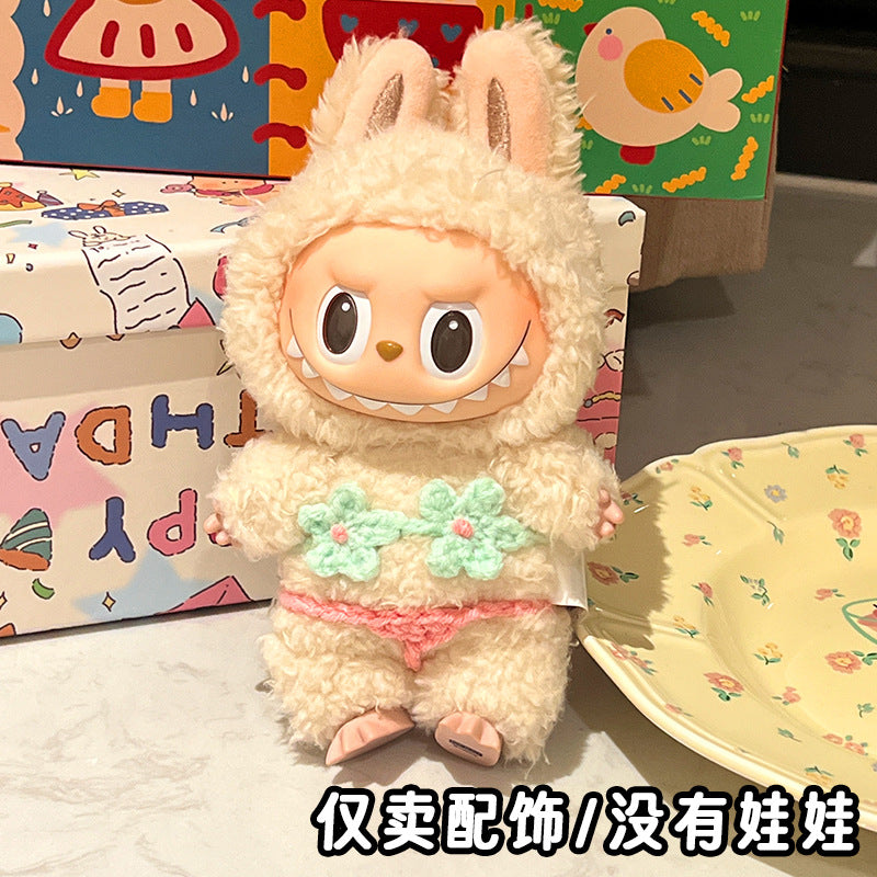 Labubu Baby Clothes Cute Skirt Bikini Hand-Knitted Cute Doll Clothes Doll Accessories