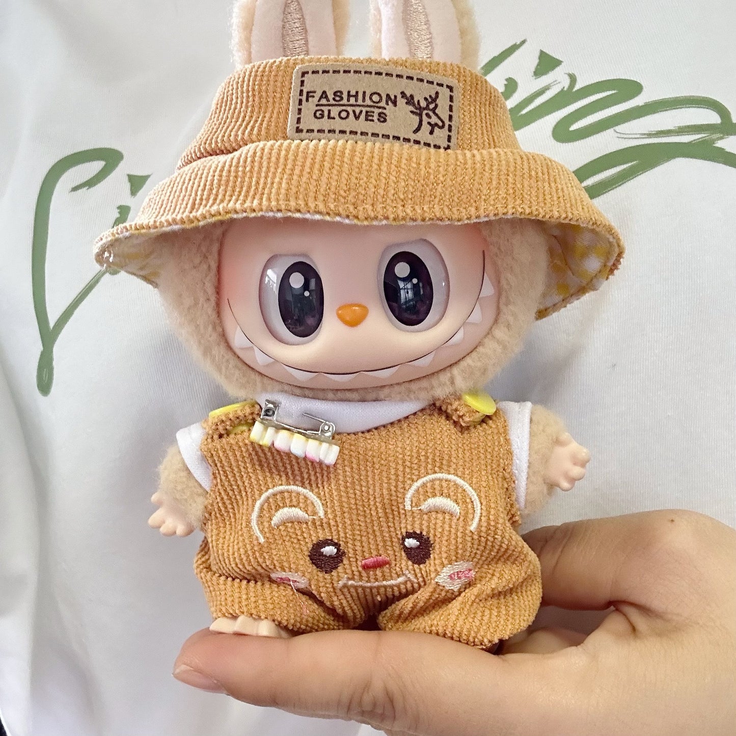 Only clothes] the first and second generation of Labubu doll clothes pull cloth sit party series baby clothes fruit suit