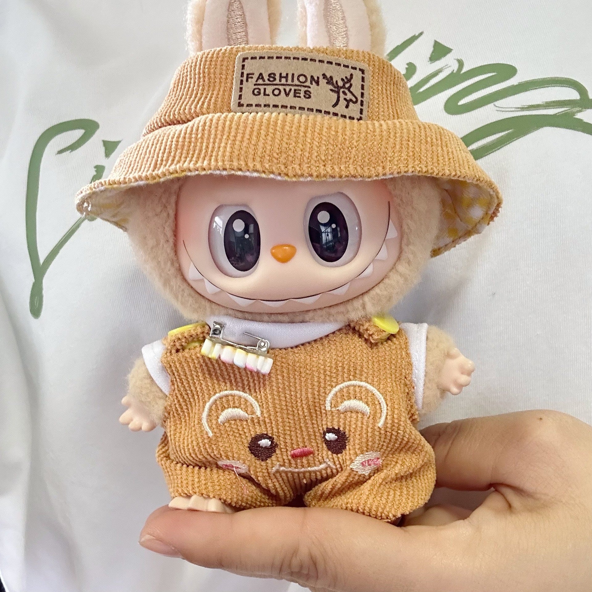 Only clothes] the first and second generation of Labubu doll clothes pull cloth sit party series baby clothes fruit suit