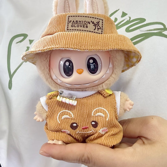 Only clothes] the first and second generation of Labubu doll clothes pull cloth sit party series baby clothes fruit suit