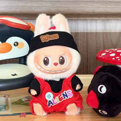 Wholesale labubu baby clothes 17cm blind box pendant one or two generation doll doll suit for baby clothes