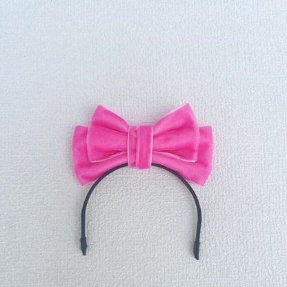 Labubu Sp Bow Headband Fugitive Princess Hair Accessories Elegant Bow Headband Sweet Velvet
