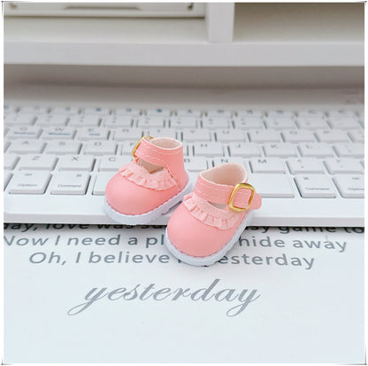 Labubu Doll Sweet White Lace Dress Set with Shoes