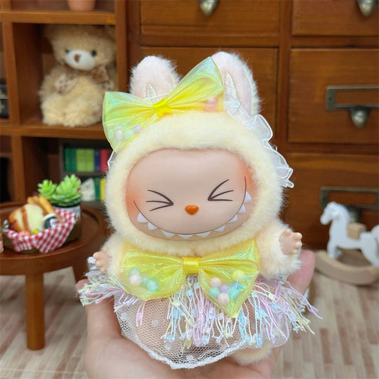 Wholesale Labubu Doll Clothes 17cm Accessories First, Second, Third Generation Vinyl Plush Doll Outfit Set