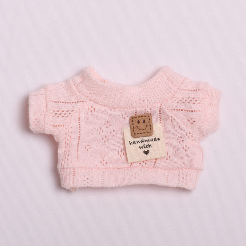 Labubu Doll Clothes - Smiley & Twist T-Shirts with Shorts Outfits