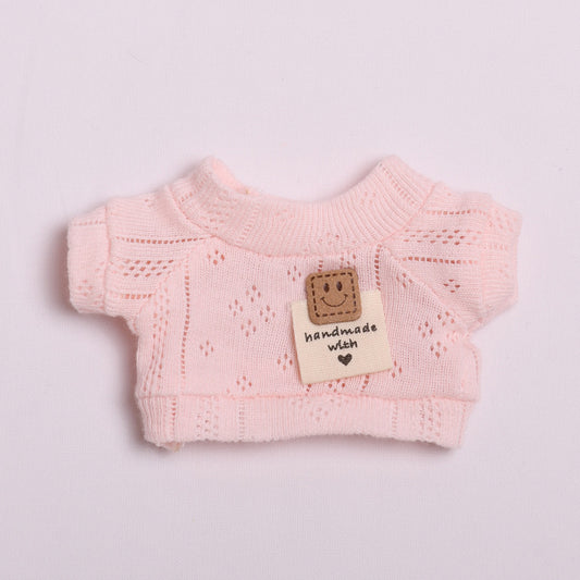 Labubu Doll Clothes - Smiley & Twist T-Shirts with Shorts Outfits