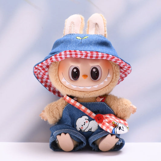 Only baby clothes] the first and second generation pendant labubu clothes Denim suit labubu baby clothes