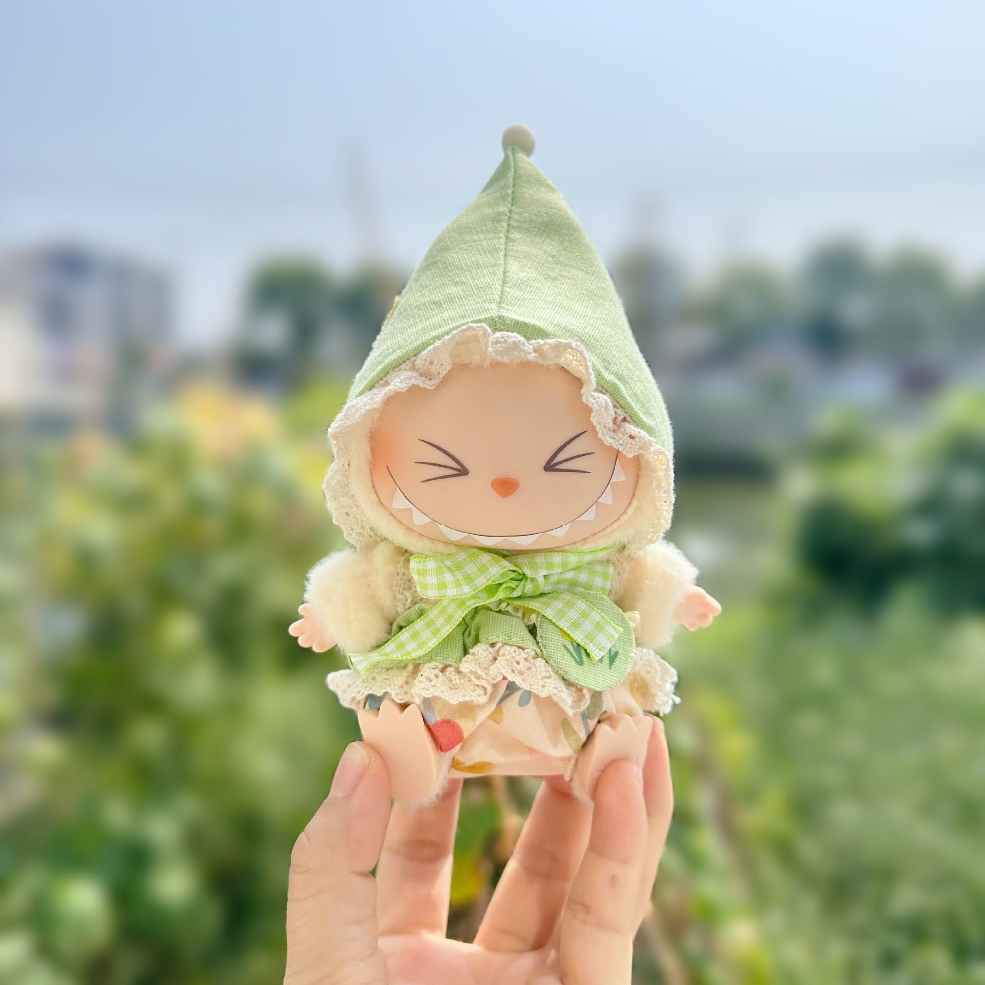 Only clothes] second generation LABUBU doll clothes blind box pull cloth sit party doll clothes elf suit new
