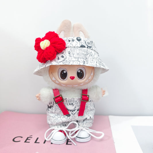 Labubu Doll Outfit Set - Trendy Clothes & Accessories for 17cm Vinyl Pendant