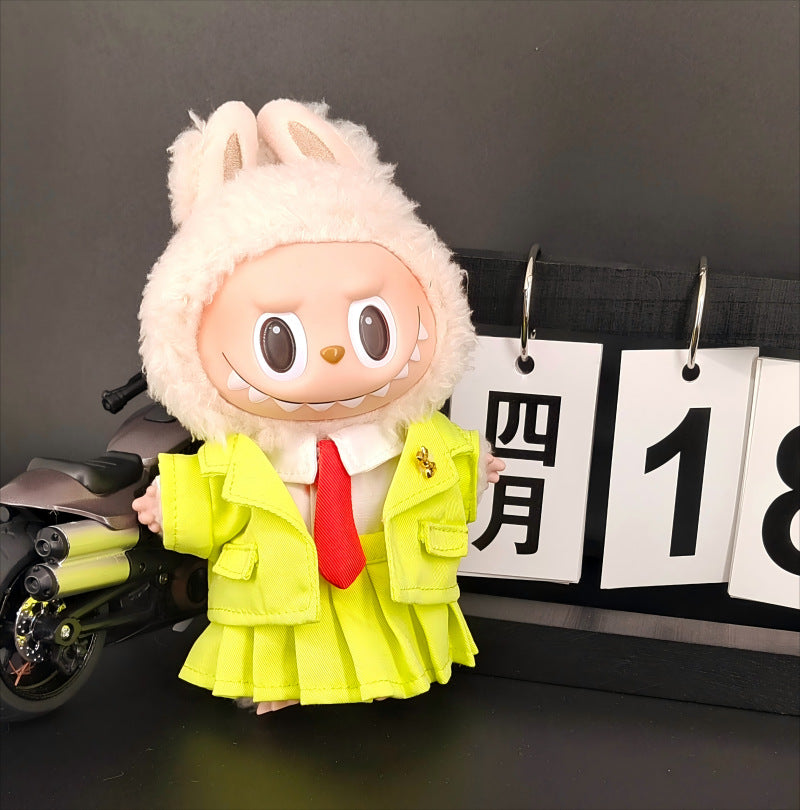 Labubu Doll Outfit Sets - 17cm Vinyl Doll Clothes with Accessories
