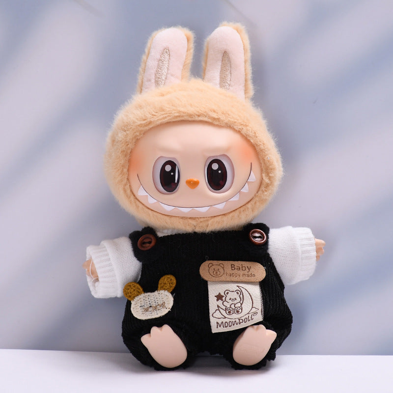 Only clothes] one or two generation pendant labubu moon bear suspenders sit labubu change baby clothes