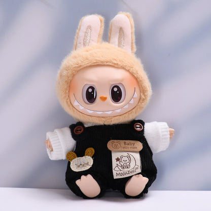 Only clothes] one or two generation pendant labubu moon bear suspenders sit labubu change baby clothes