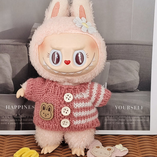 [Only Clothes] Baby Clothes First Generation Second Generation Third Generation Labubu Clothes Replacement Sweater Shoes Vinyl Pendant Replacement