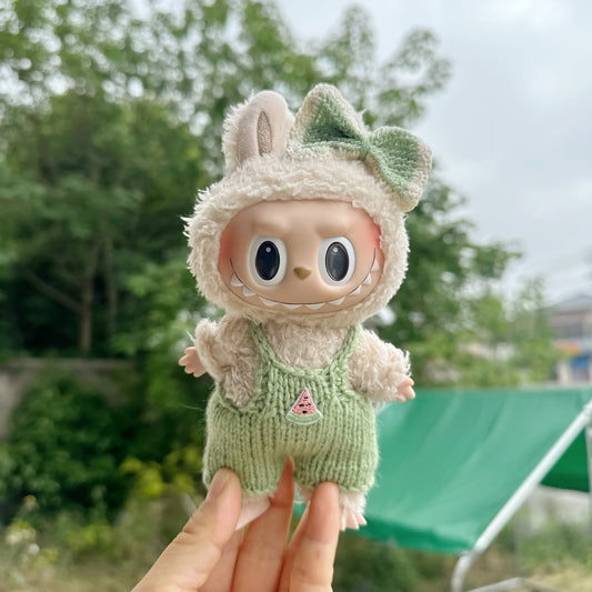 Only clothes] 15CM Macaron cloth cloth clothes handmade suspenders hairpin suit LABUBU clothes new
