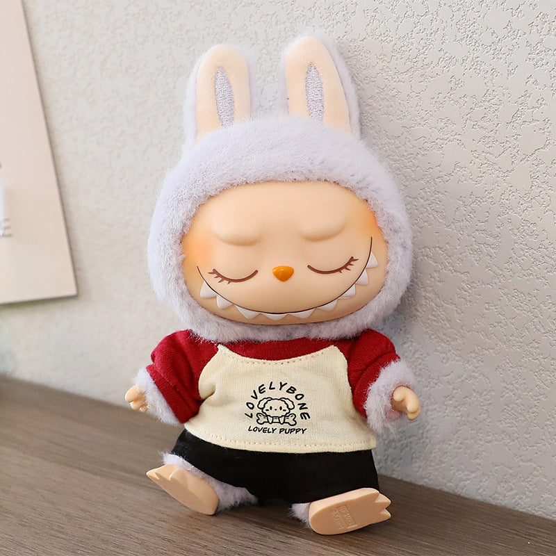 Labubu Doll Sportswear Outfit - T-Shirt, Sneakers & Peaked Cap