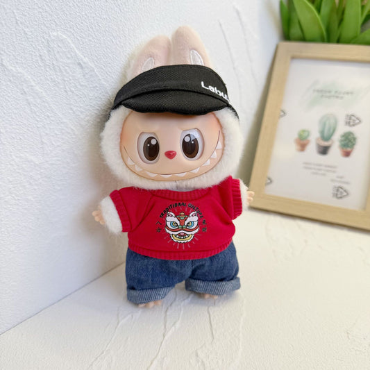 Baby Clothes Only] One or Two Generation Pendant Labubu Clothes Colorful T-Shirt Shorts suit Blind Box Labubu Baby Clothes New