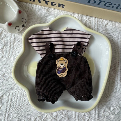 17cm Labumi family labubu doll clothes replacement clothes generation Macaron second generation sit