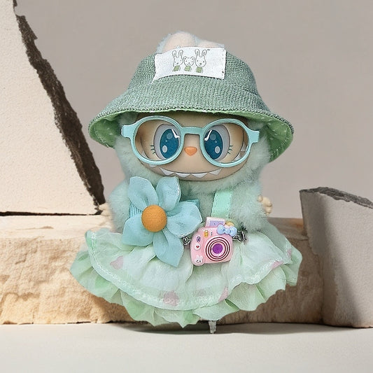 Labubu Doll Outfit Set - Skirt, Hat & Accessories