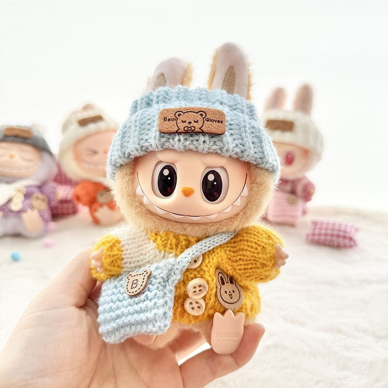 [Only Clothes] Baby Clothes First Generation Second Generation Third Generation Labubu Clothes Replacement Sweater Shoes Vinyl Pendant Replacement