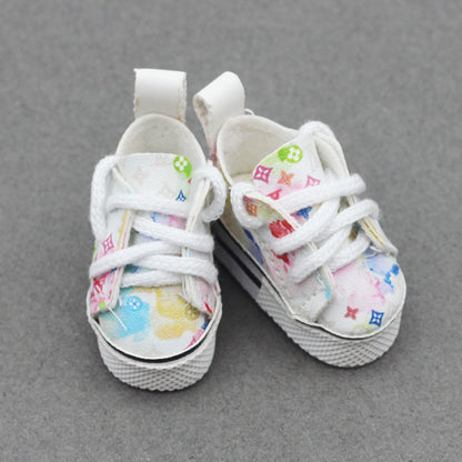 Labubu Doll Shoes for 10cm & 17cm Vinyl Dolls - White, Brown, Gray, Black, Blue
