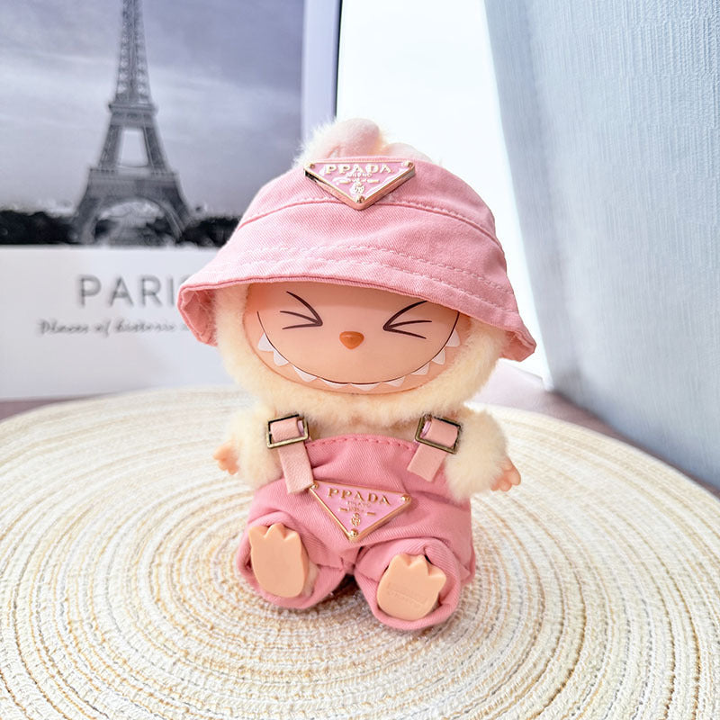 One, two and three generations of Labubu clothes pendant cloth cloth sitting doll clothes NY overalls sports suit trend cute