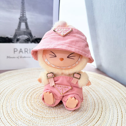One, two and three generations of Labubu clothes pendant cloth cloth sitting doll clothes NY overalls sports suit trend cute