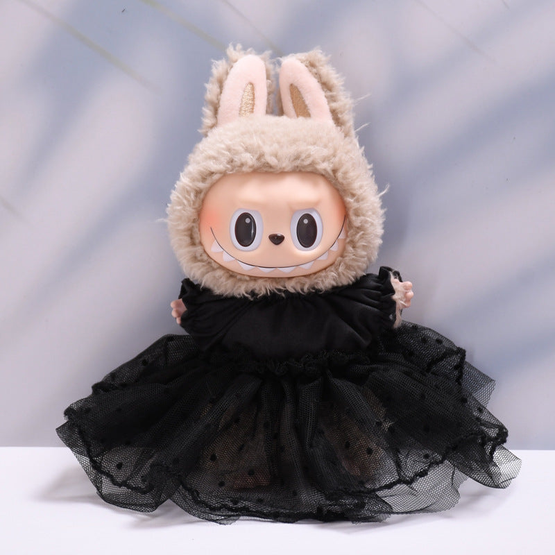 Only baby clothes] one or two generation pendant labubu clothes straw hat wedding lace suit cloth cloth baby clothes