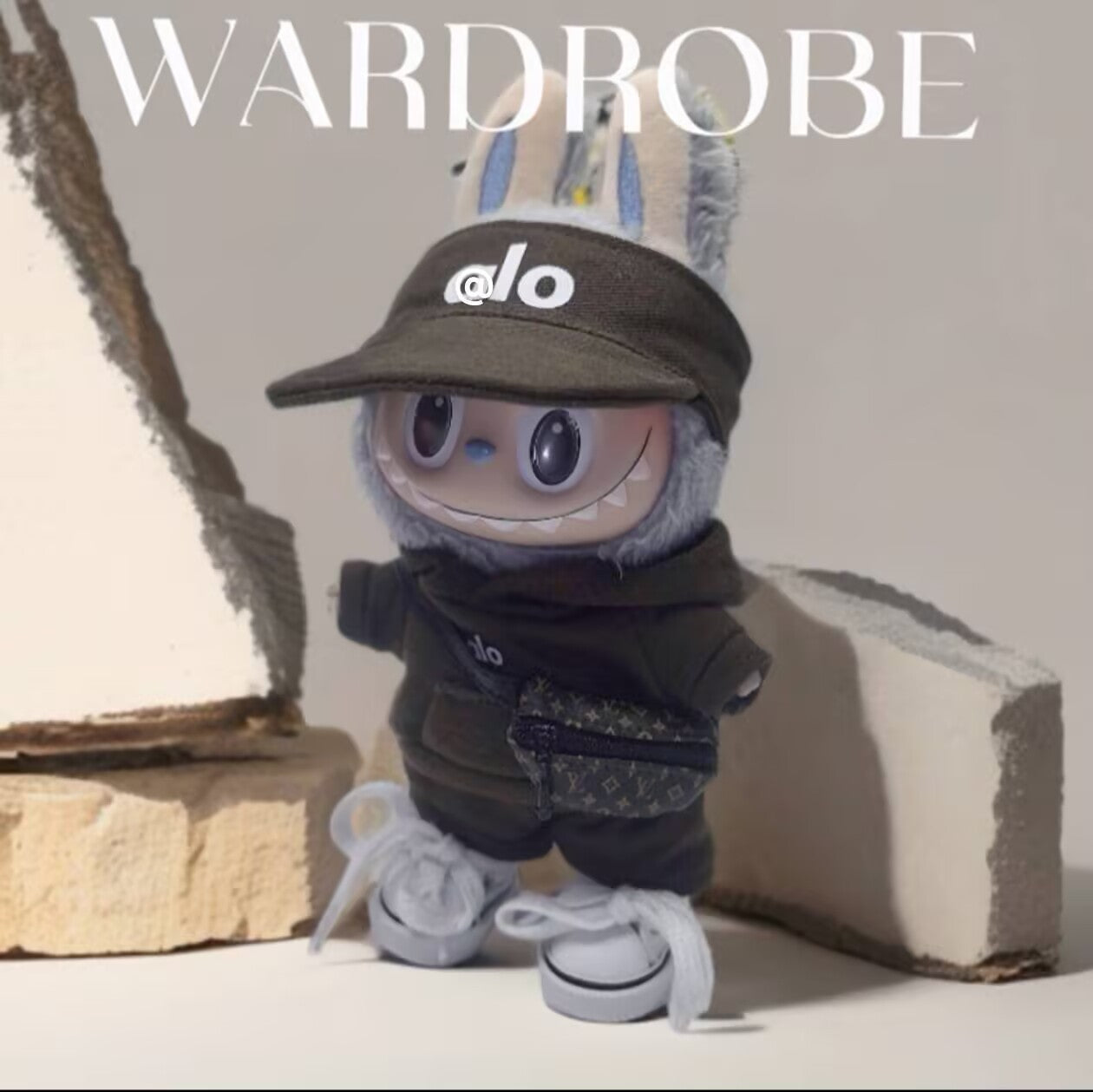 17cm Labubu Doll Clothes - Macaron Three-Piece Set