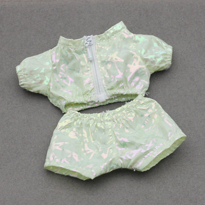 Labubu Doll Sunscreen Coat Laser Clothes - Black, Blue, White & More