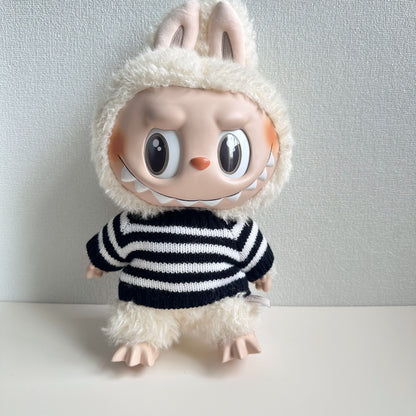 Labubu Doll Clothes - 38CM Cute Outfit Set with Sweater, Hat & Scarf