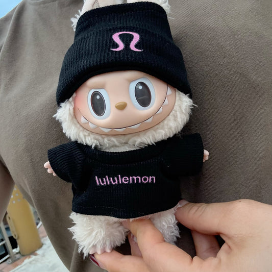 Clothing Only] First, Second and Third Generation Blind Box Labubu Clothing Replacement Trendy Casual Suit Elastic Hat New