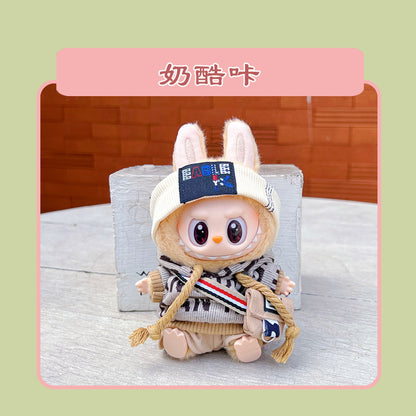 Labubu 15cm Sitting Doll Clothes - Macaron 2nd Gen Outfits