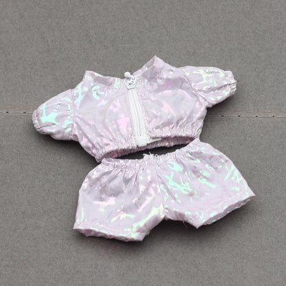Labubu Doll Sunscreen Coat Laser Clothes - Black, Blue, White & More