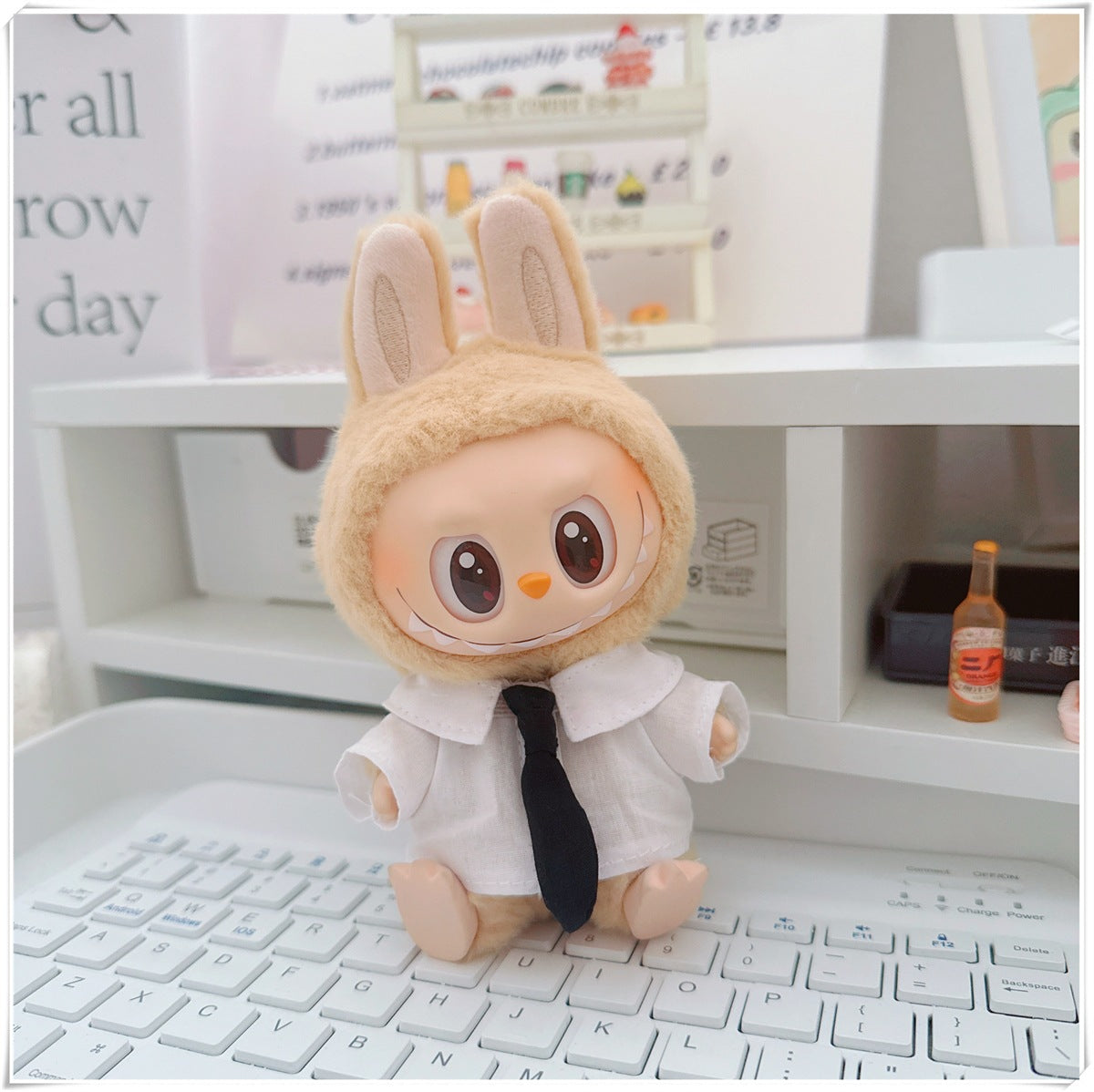 Labubu Doll Outfit - College Cool Shadow Uniform Set for 10cm & 17cm Dolls