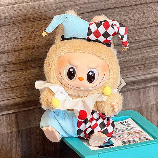 labubu Sitting Party Doll Costumes One or Two Generation Blind Box Labubu Doll Costumes Plush Vinyl Face