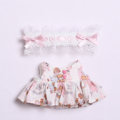 Labubu Doll Lolita Skirt Outfit for 1st & 2nd Gen Pendants - Blue & Pink