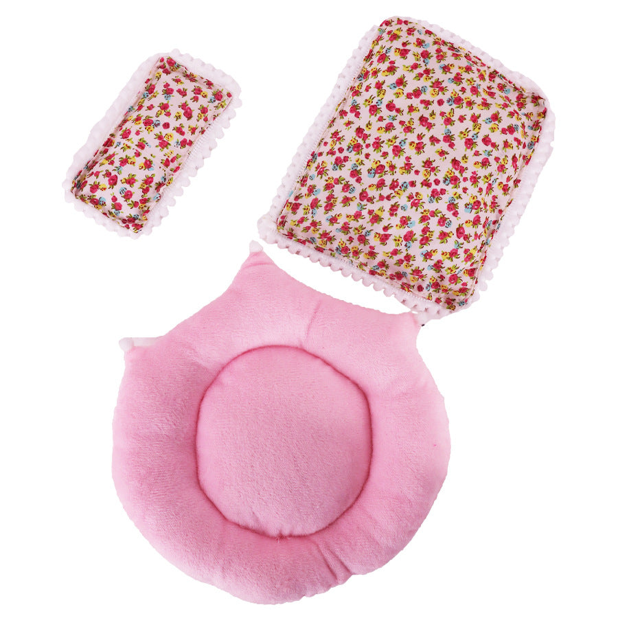 Labubu Doll 17cm Pull Cloth Bed Set - Light Blue, Matcha, Pink
