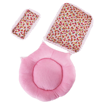 Labubu Doll 17cm Pull Cloth Bed Set - Light Blue, Matcha, Pink