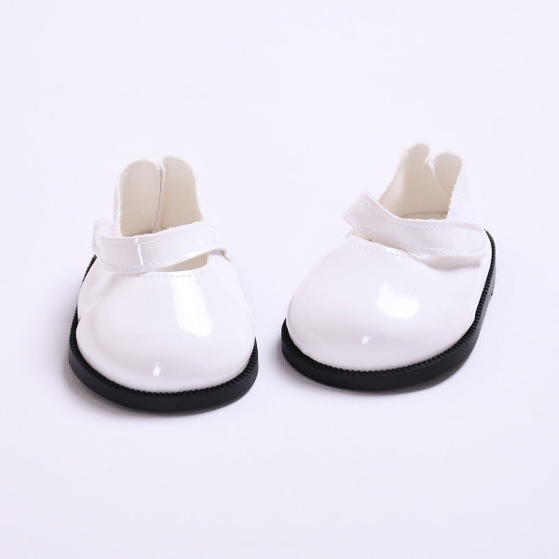 Only clothes] 38cm cloth vinyl doll clothes for labubu white sweater scarf hat doll