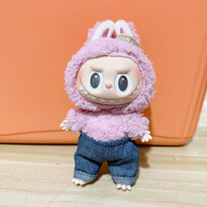 Only clothes] the first and second generation of blind box pull cloth clothes pendant LABUBU for high quality hooded sweater pants