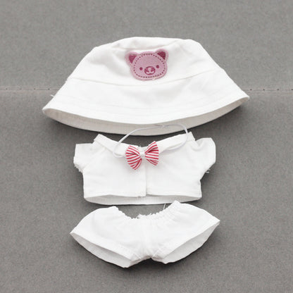Labubu Doll Fisherman Hat & Outfit Set for 10cm & 17cm Vinyl Dolls