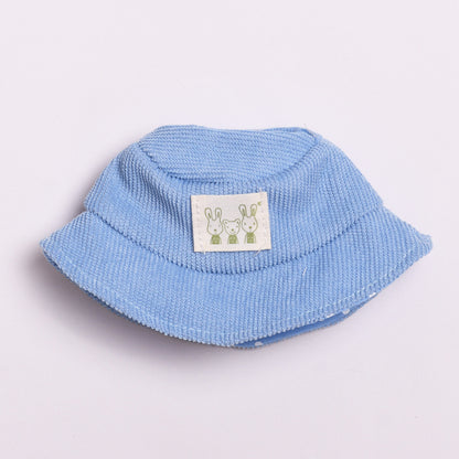 Only hat] 17cm cloth cloth pendant clothing accessories hat cap key chain labubu doll accessories