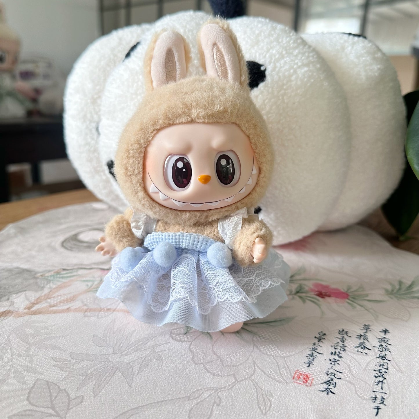 Only clothes] the first and second generation labubu doll clothes labubu sit party doll dress for sweet princess