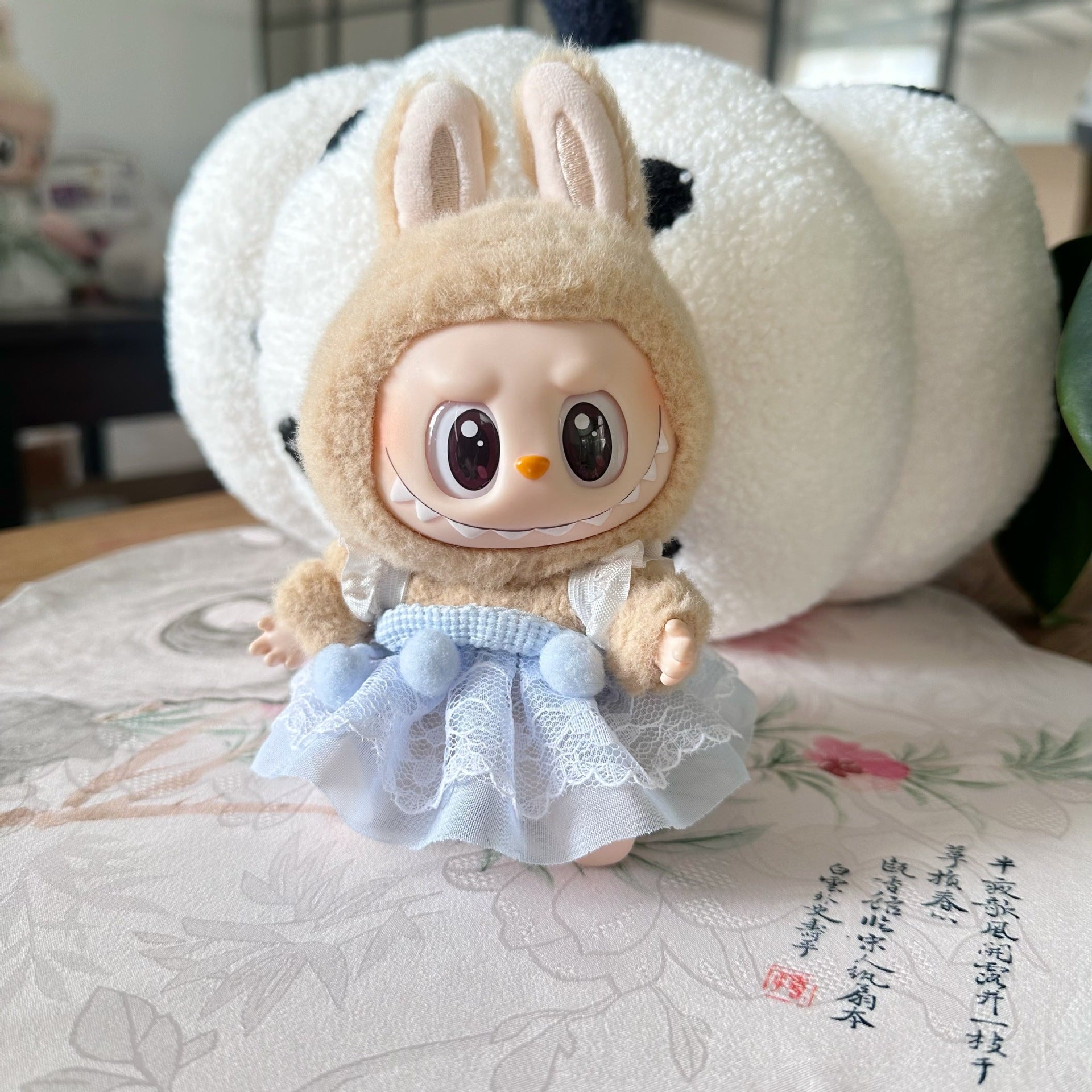 Only clothes] the first and second generation labubu doll clothes labubu sit party doll dress for sweet princess